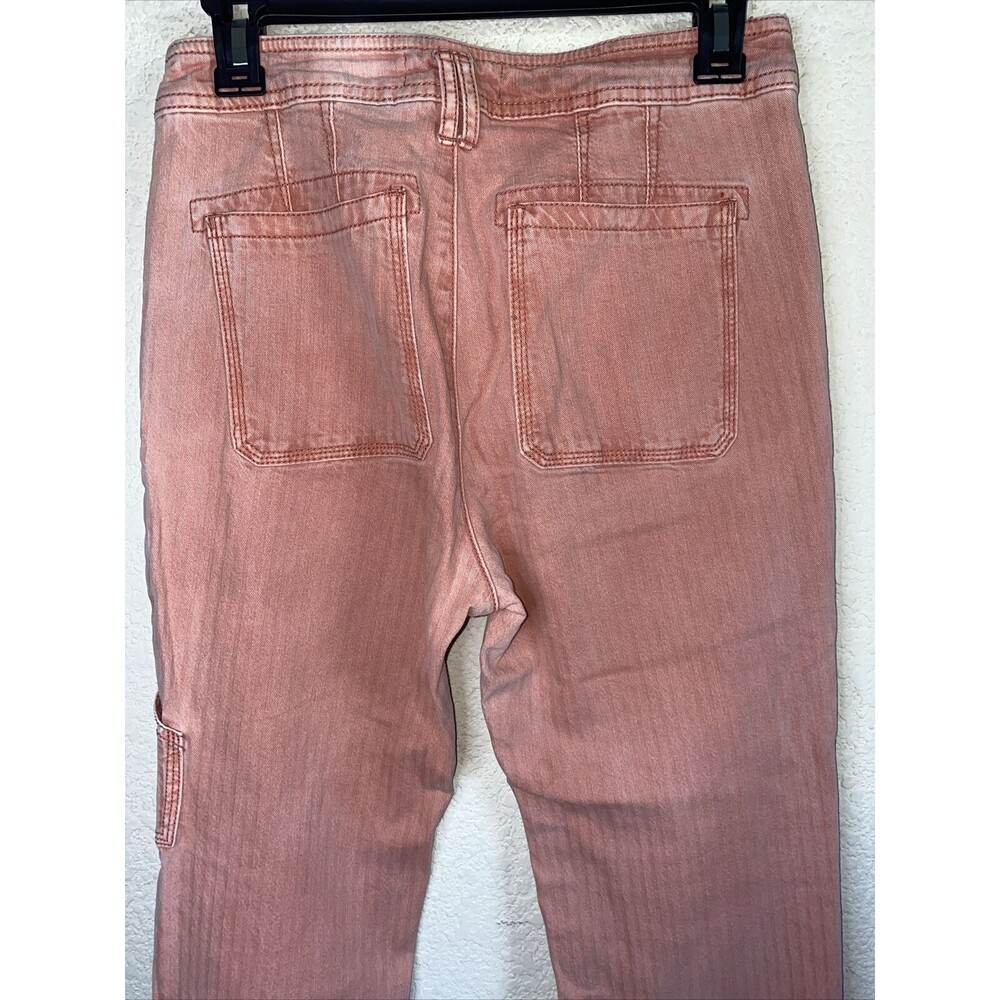 Anthropologie Pilcro pink jeans Cargo Crop carpenter Stretch 25 lagen cottage - Picture 7 of 11
